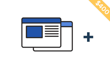 Image of extra pages being added to a website